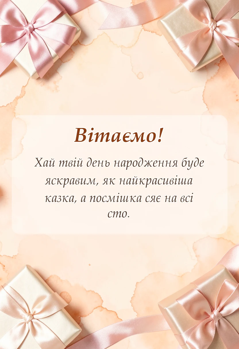 святкова картинка: привітання з днем народження 6 років дівчинці