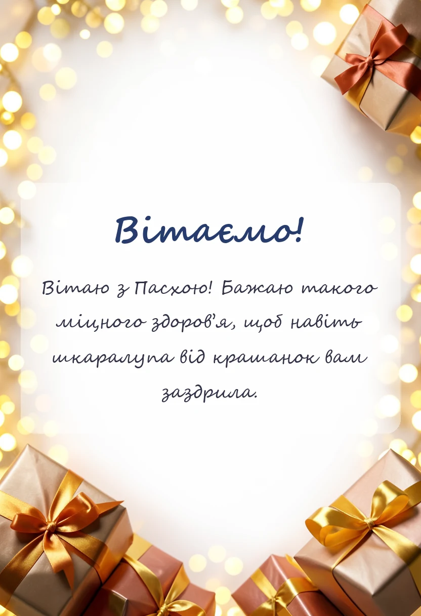 листівка з побажанням - прикольні привітання з пасхою