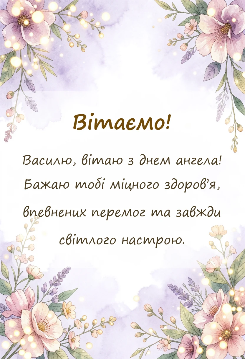 красива листівка: картинки з днем василя