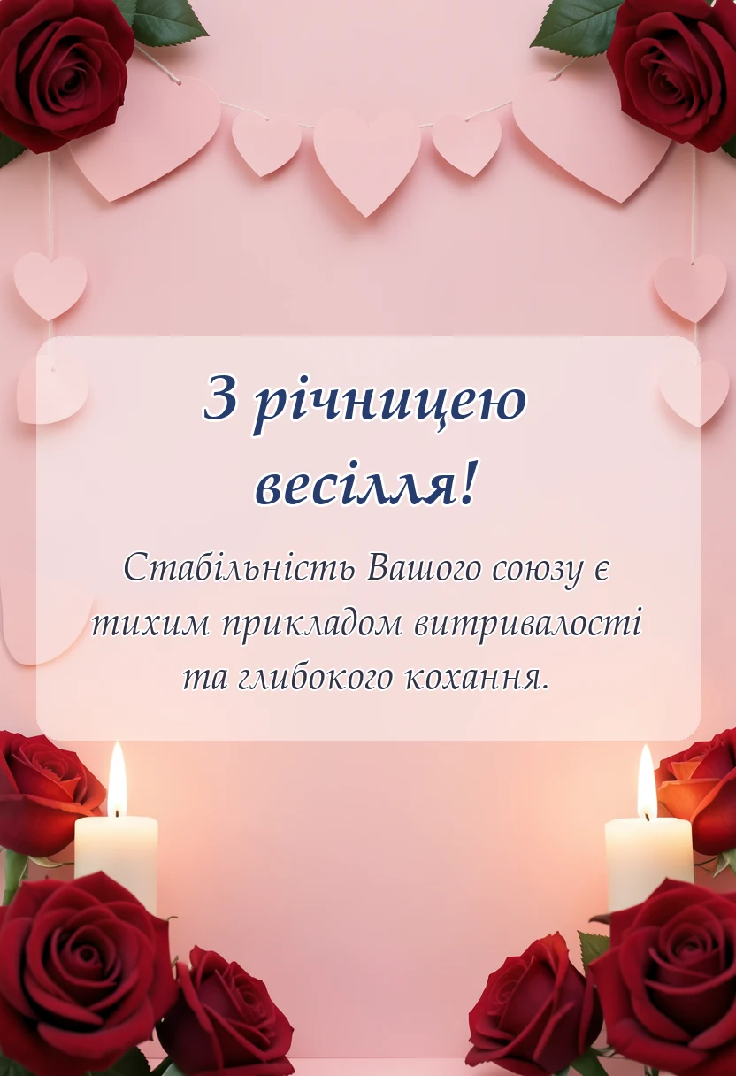 унікальна листівка - привітання з золотим весіллям батькам