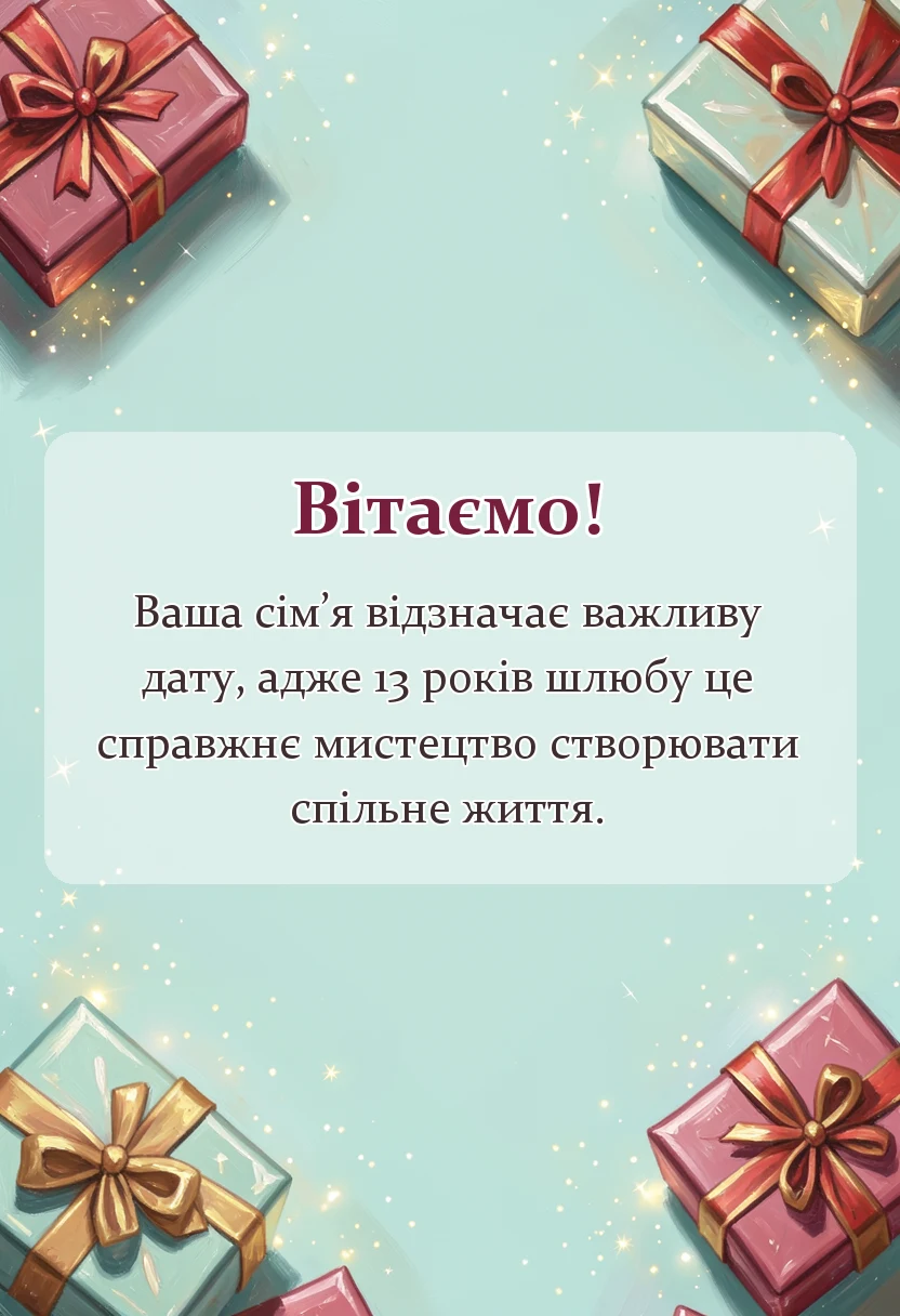вітальна листівка - привітання на мереживне весілля