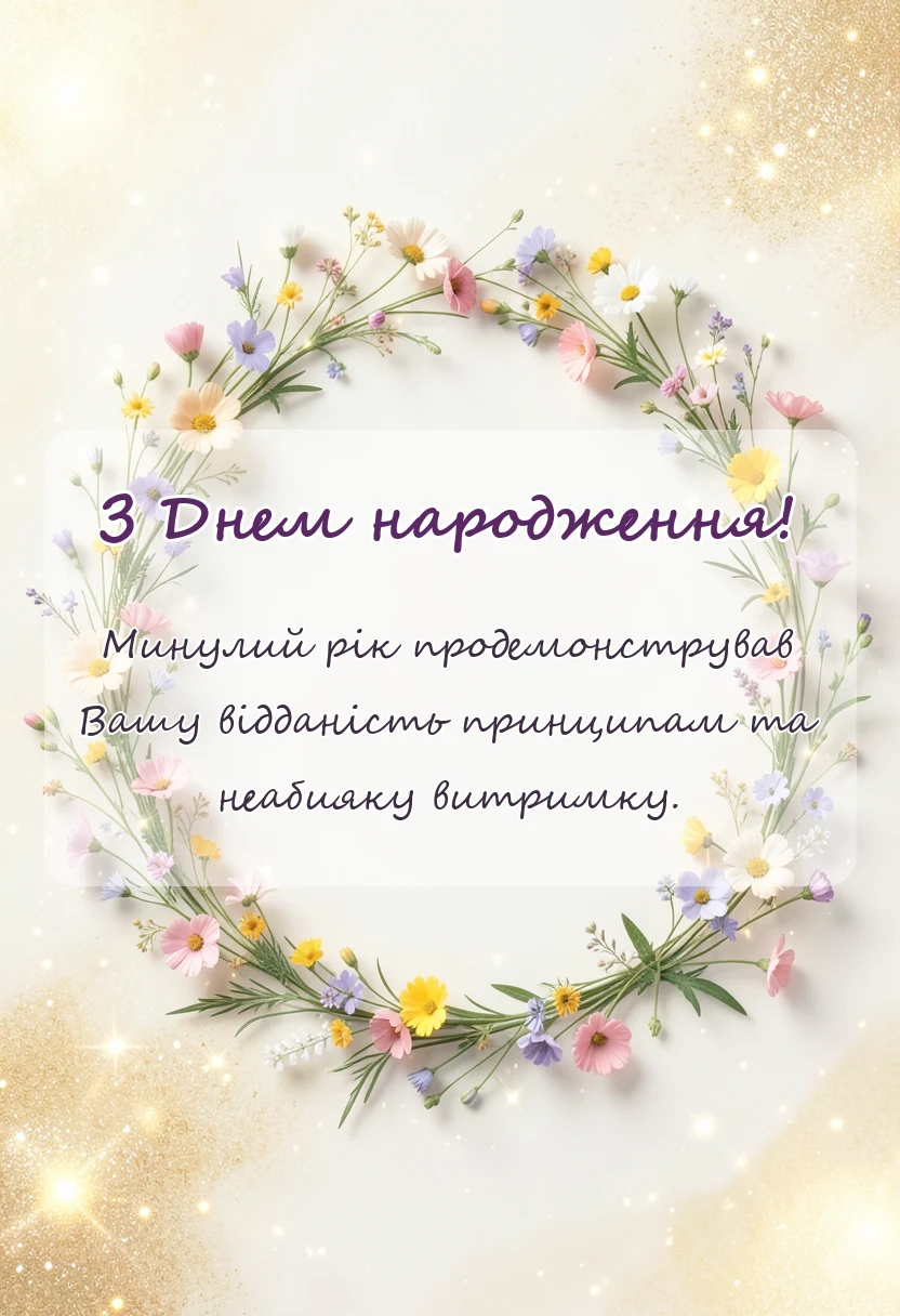 вітальна листівка - що побажати коханій людині на день народження