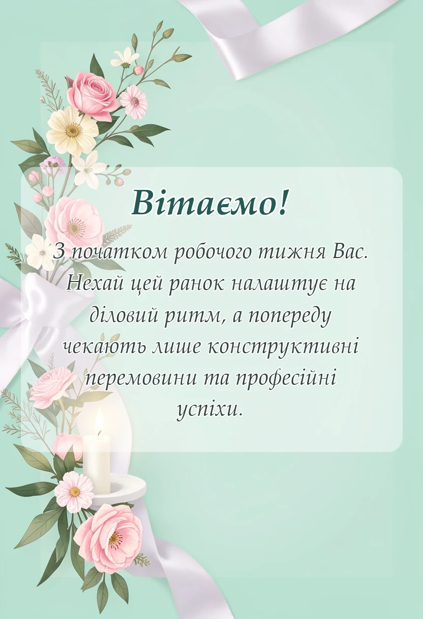 унікальна листівка - картинки доброго ранку понеділок