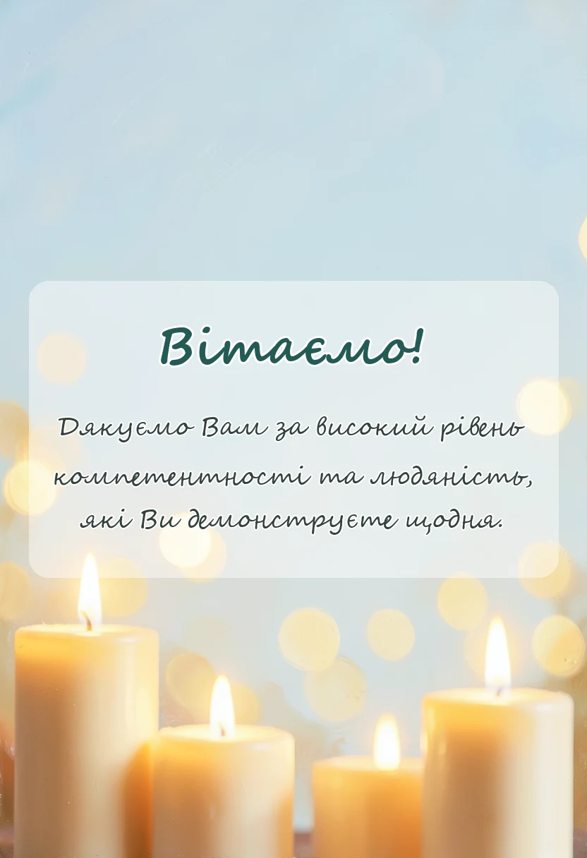 вітальна листівка - слова подяки лікарям
