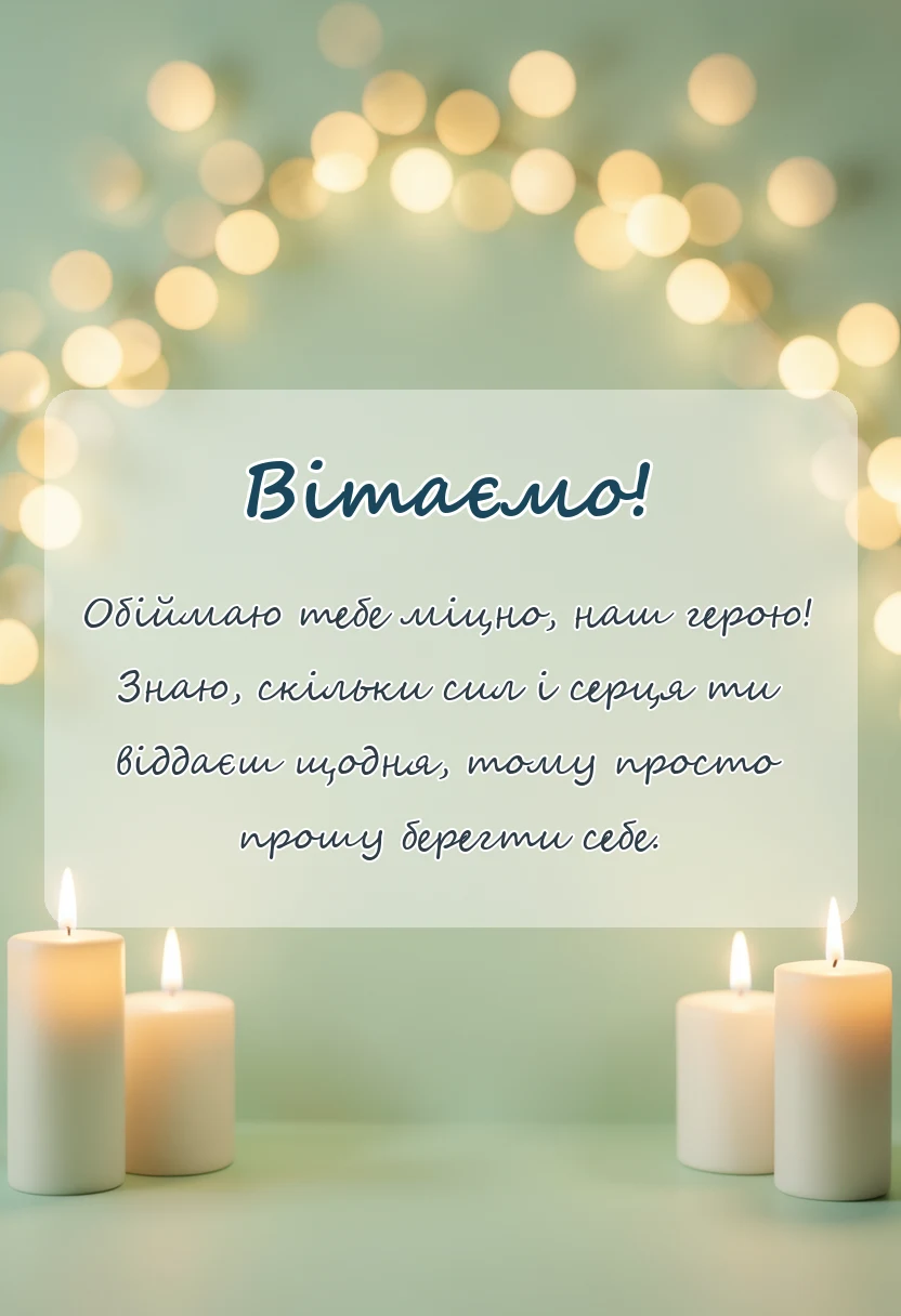 листівка з побажанням - привітання з днем рятувальника своїми словами