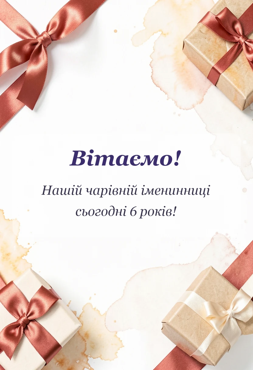 листівка з побажанням - картинки з днем народження 6 років
