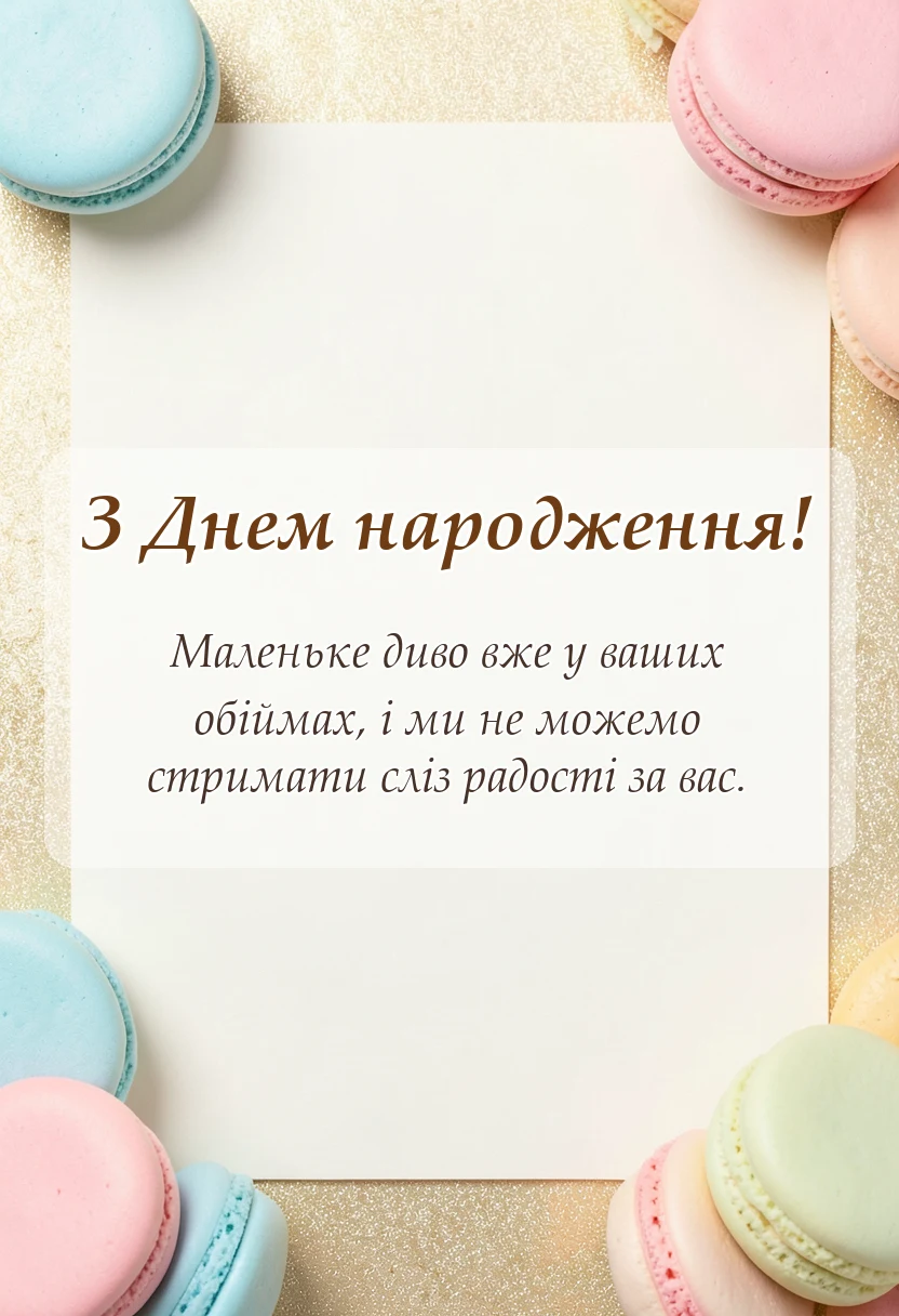 красива листівка: що побажати молодим батькам