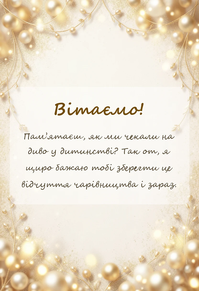 вітальна листівка - привітання з новим роком в прозі своїми словами
