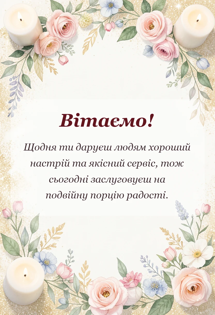 святкова картинка: поздоровлення з днем торгівлі