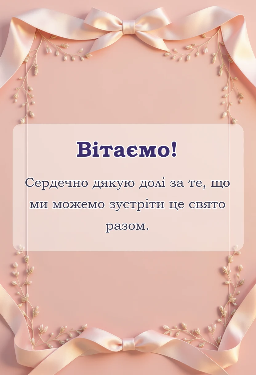 вітальна листівка - привітання зі старим новим роком українською мовою