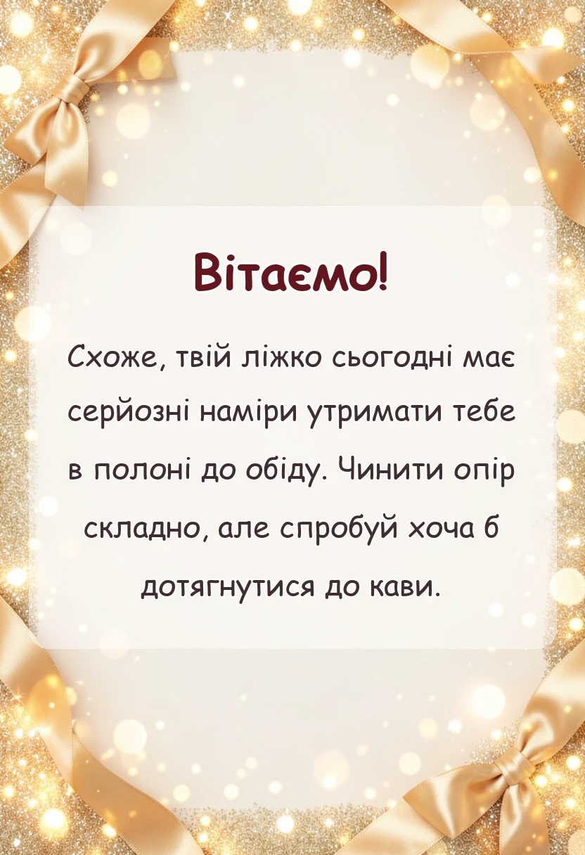 листівка з побажанням - смішні цитати доброго ранку