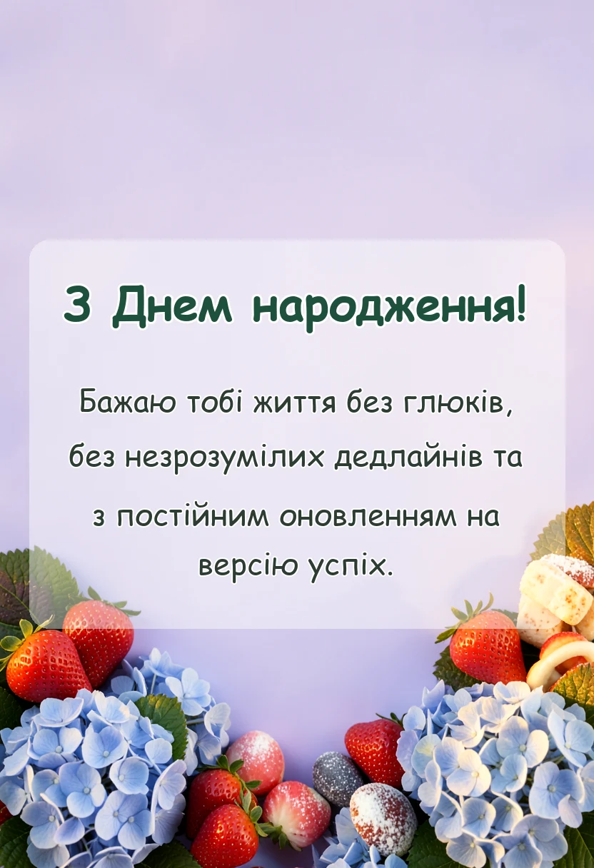 святкова картинка: що побажати на день народження