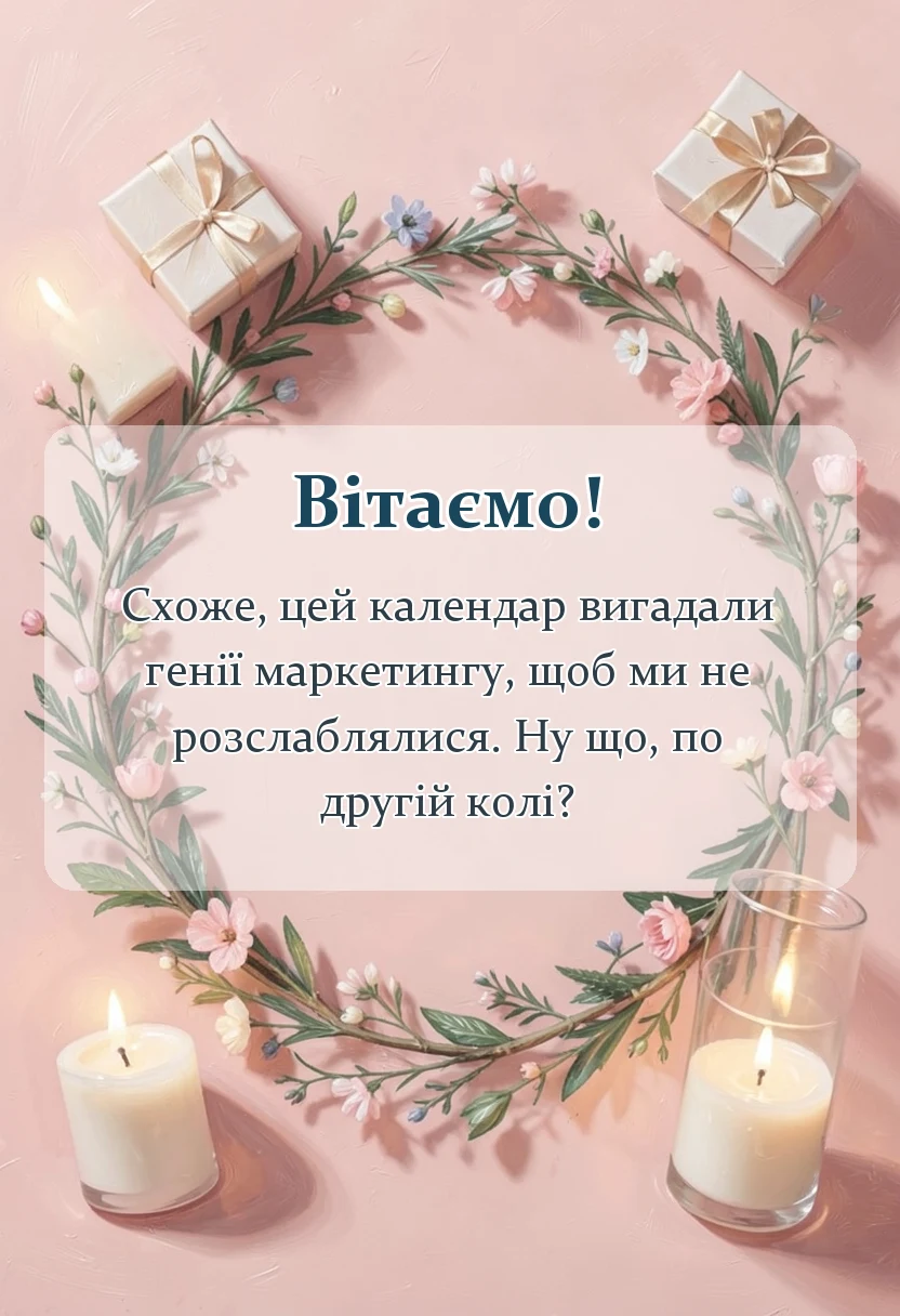 красива листівка: привітання зі старим новим роком українською мовою