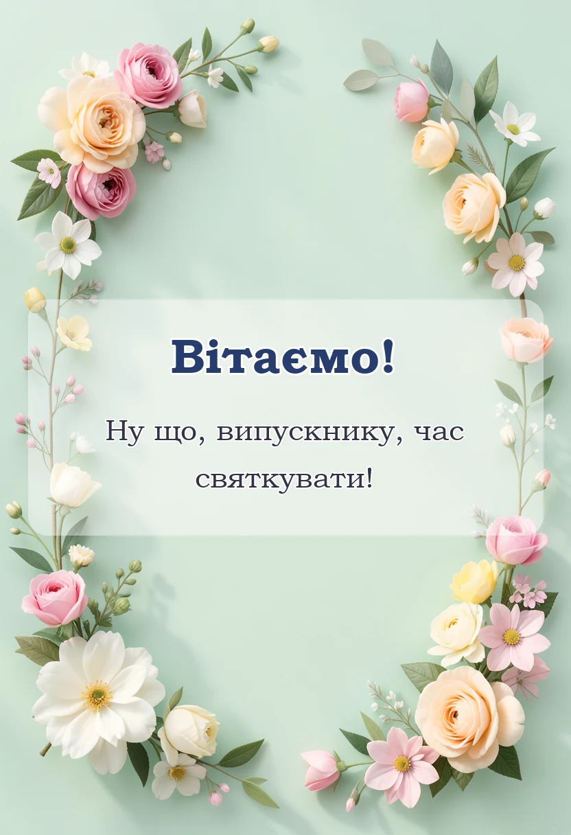 вітальна листівка - привітання з закінченням школи картинки