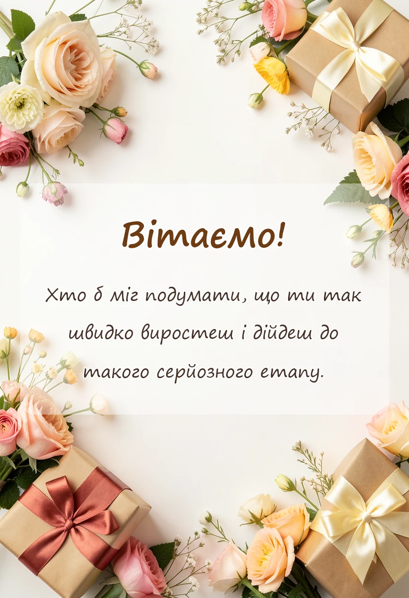 святкова картинка: вітання з першим причастям своїми словами