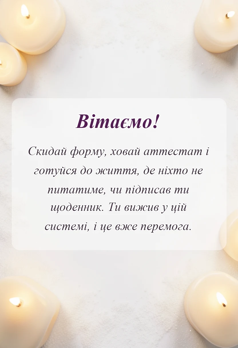 вітальна листівка - привітання з закінченням школи картинки