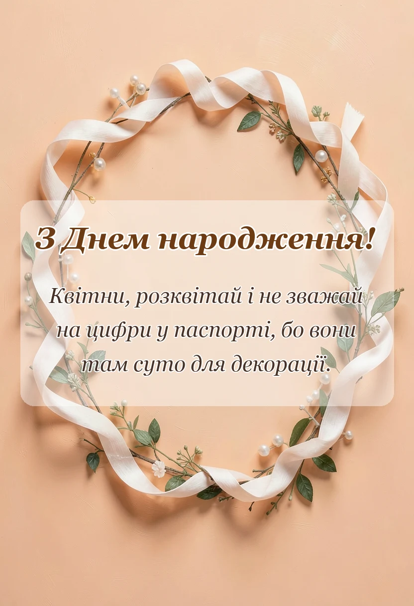 листівка з побажанням - привітання з днем народження олесі