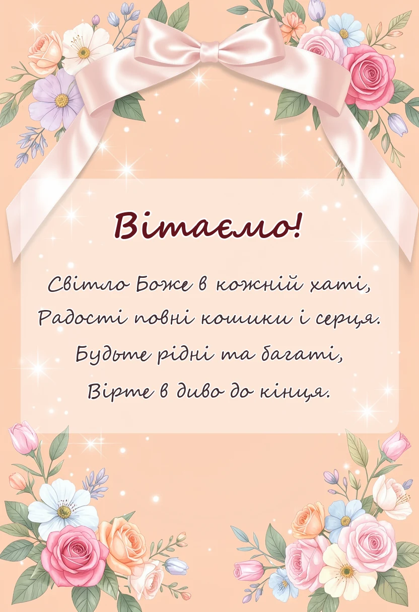 унікальна листівка - привітання з великодніми святами