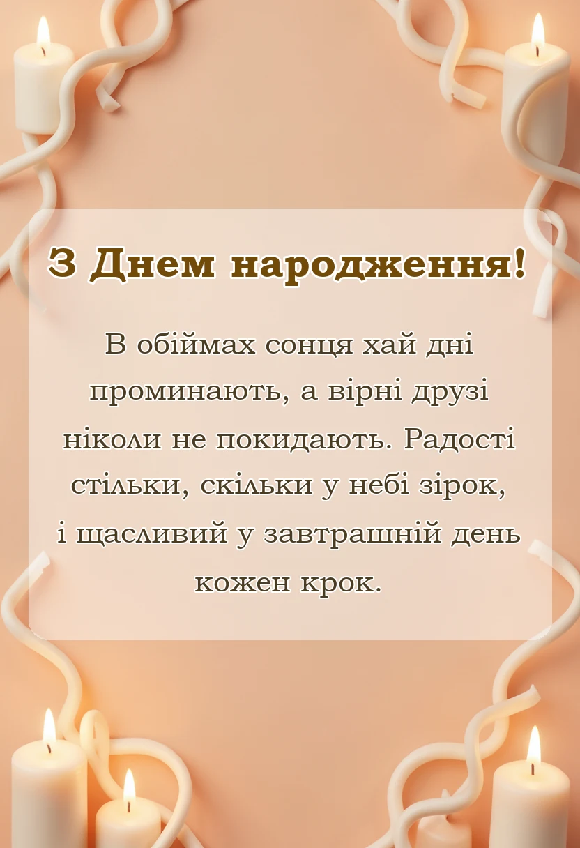 вітальна листівка - що побажати на свято