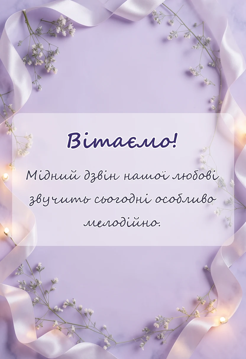 вітальна листівка - картинки з роком весілля проза