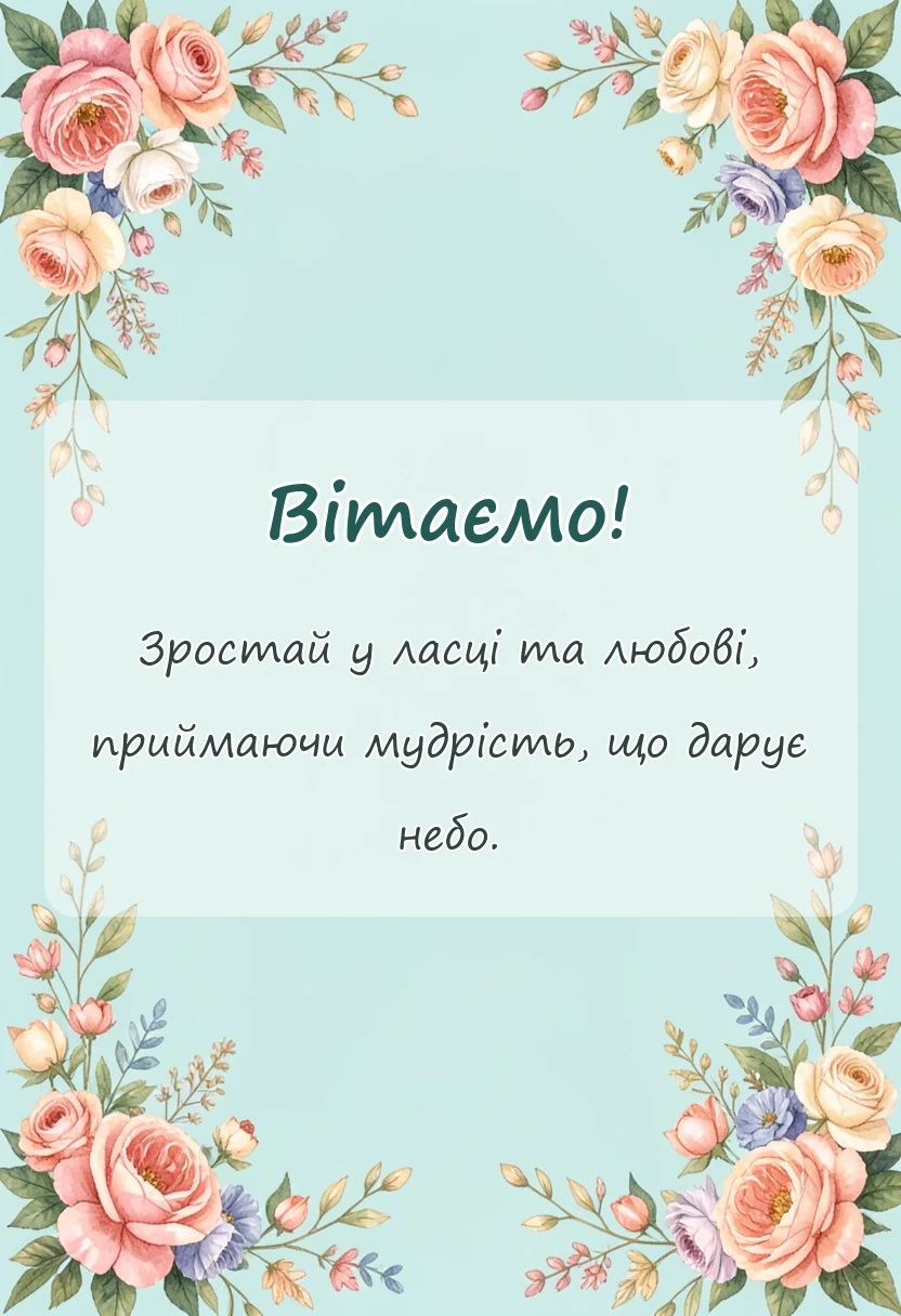 святкова картинка: вітання з першим причастям своїми словами