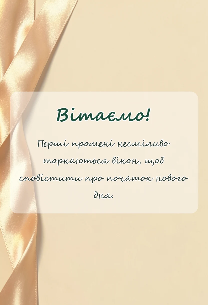 унікальна листівка - побажання доброго ранку в прозі