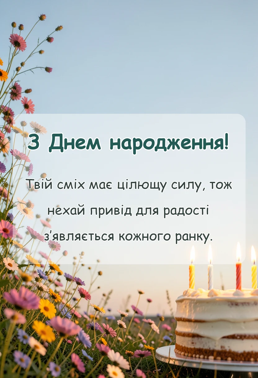 листівка з побажанням - креативні привітання з днем народження
