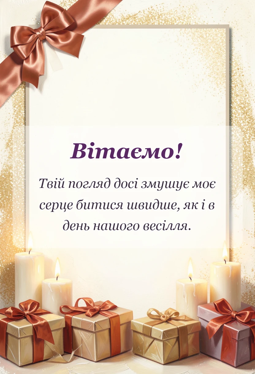 вітальна листівка - картинки з роком весілля проза
