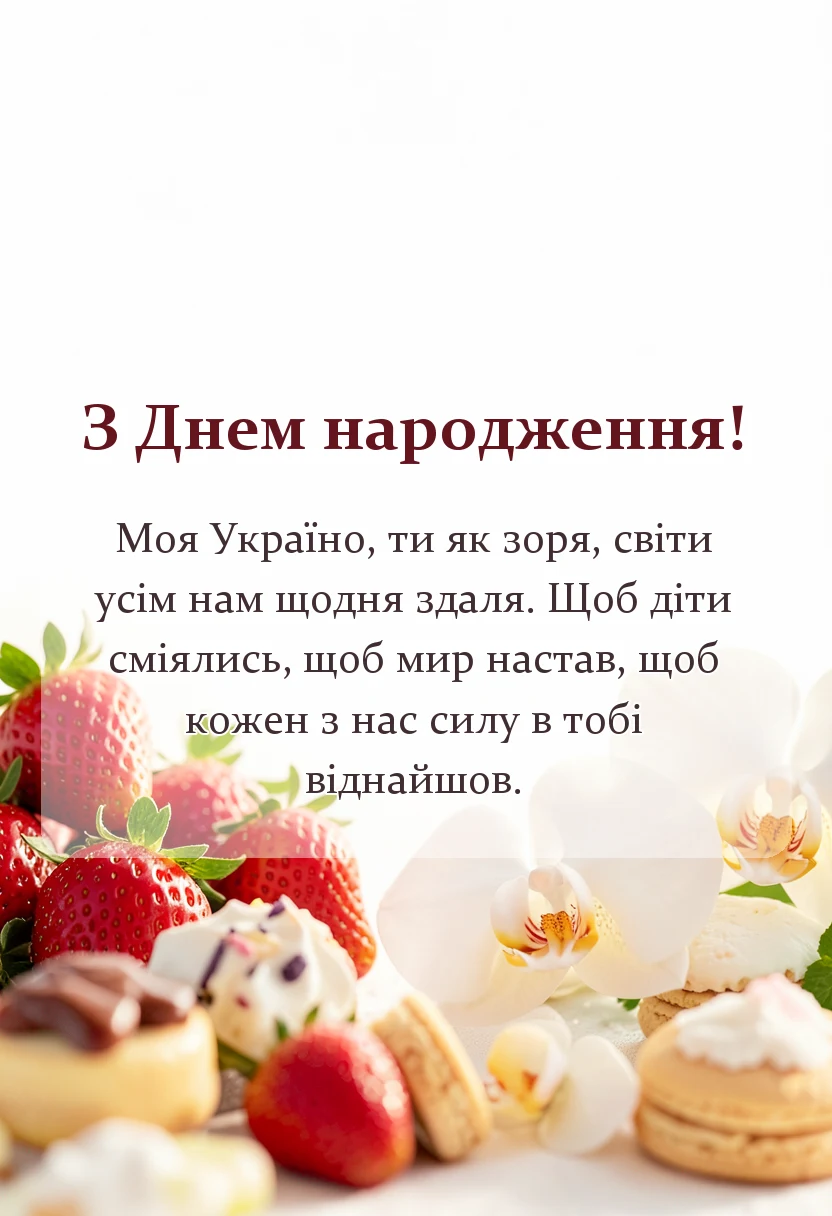 листівка з побажанням - побажання україні від дітей