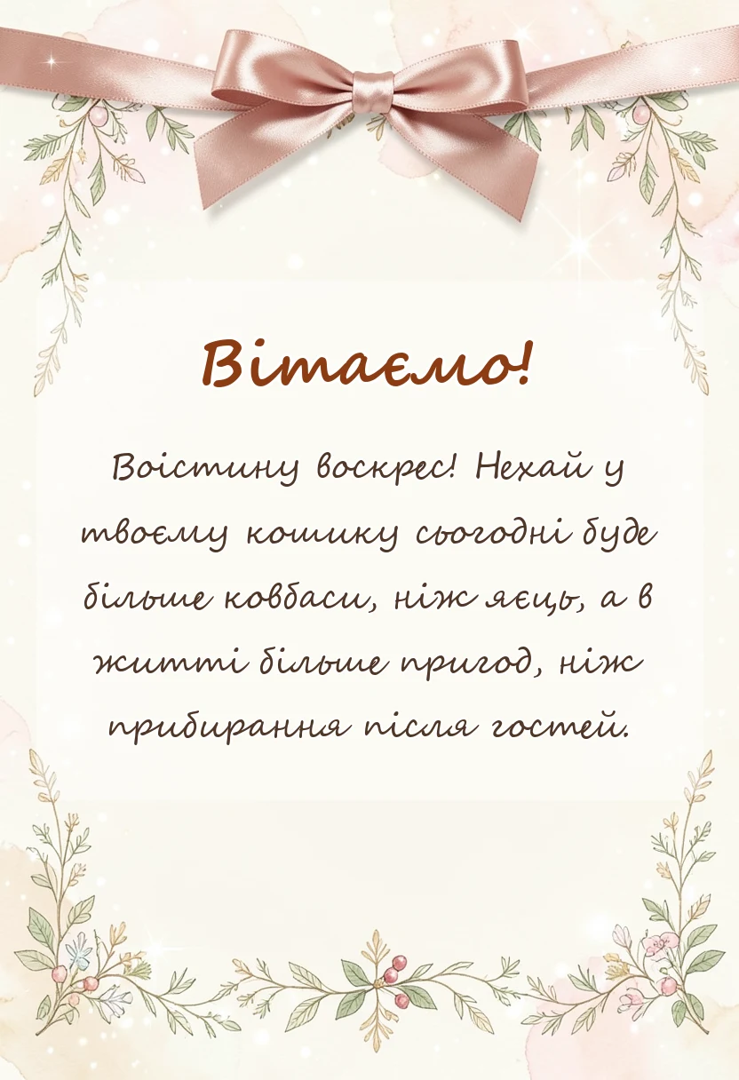 унікальна листівка - листівки з великоднем воістину воскрес
