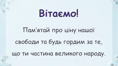 вітальна листівка - привітання з днем незалежності україни
