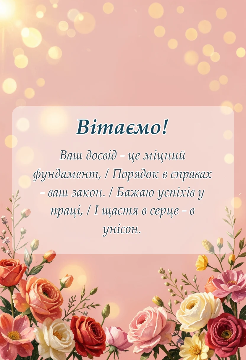 унікальна листівка - привітання з днем податківця своїми словами