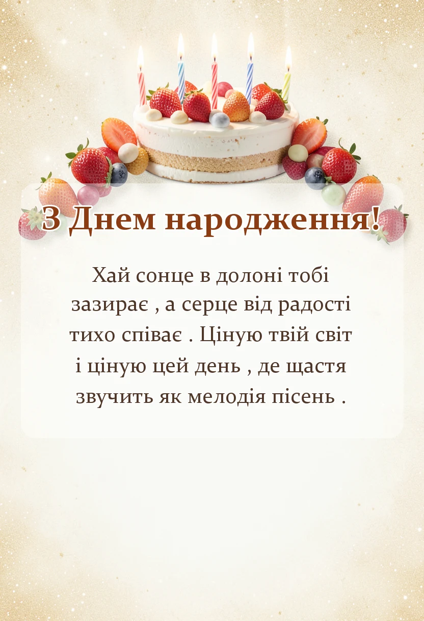 вітальна листівка - листівка з днем народження