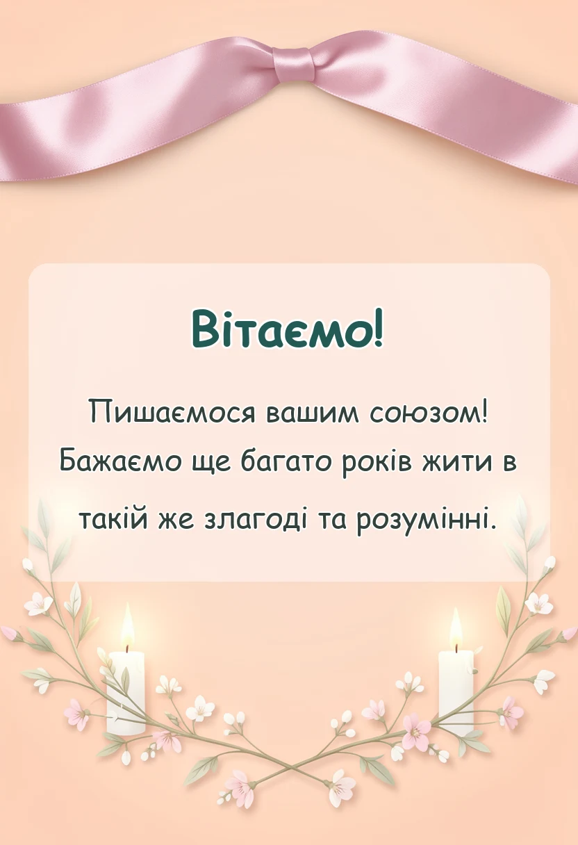 листівка з побажанням - картинки з оксамитовим ювілеєм весілля