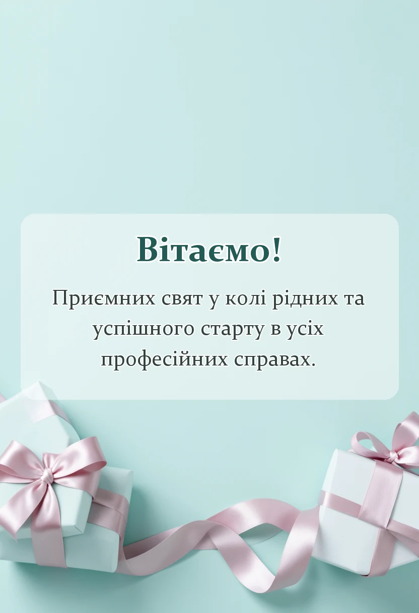 красива листівка: привітання колег з новим роком своїми словами