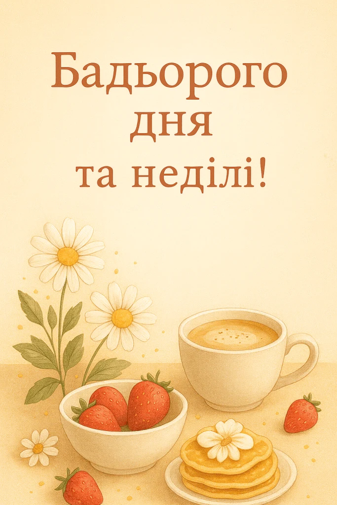 Сніданок з оладками та ягодами для доброго ранку.
